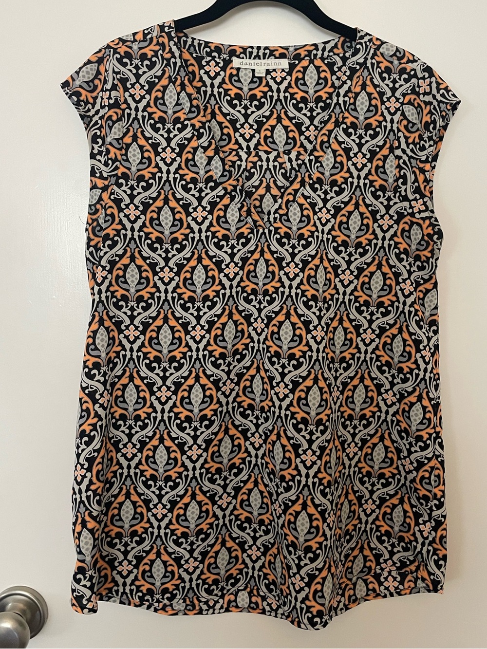 Daniel Rainn Printed Tunic Blouse, S